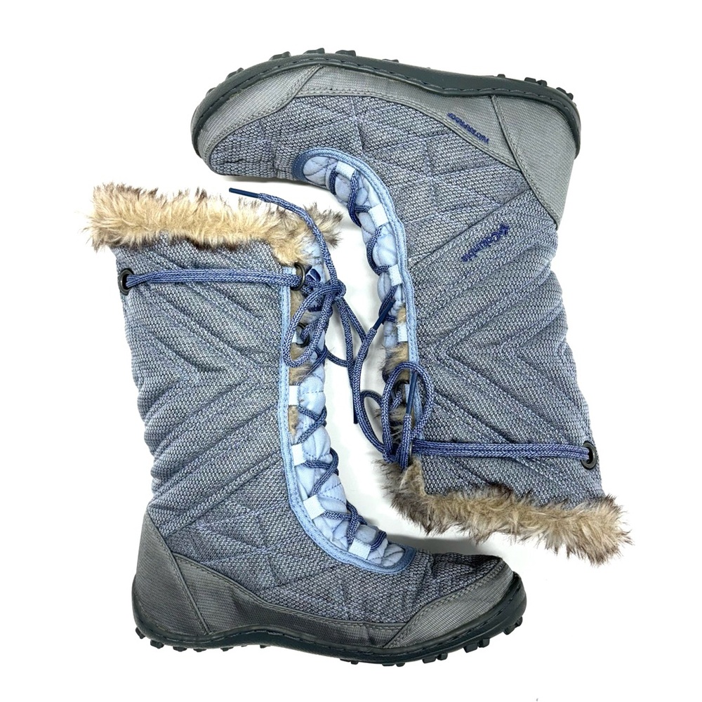 Columbia Gray Winter Boots with Faux Fur Trim - Picture 9 of 16